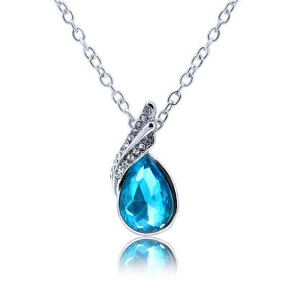 Jewelry - Blue Teardrop Necklace